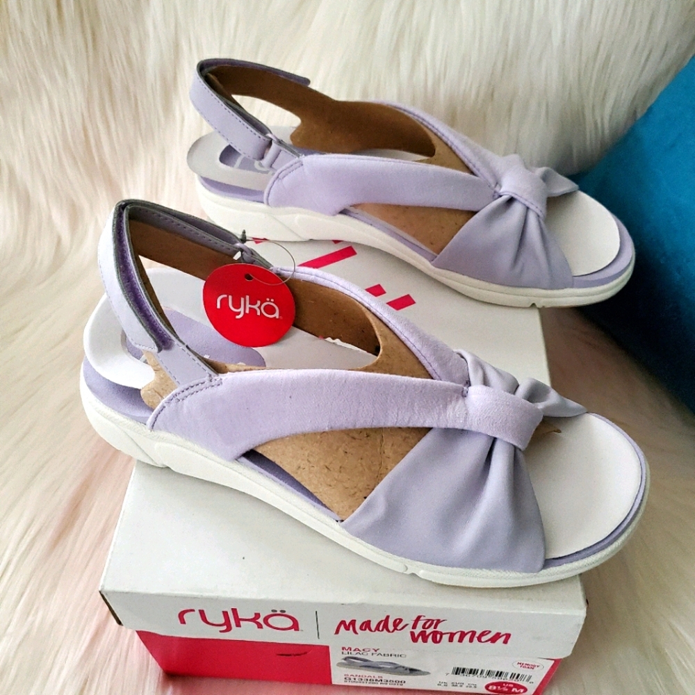 Ryka Macy Lilac Adjustable Back-Strap Sport Sandal
